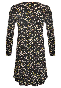Dress frilled bottom DAISY - black - #5