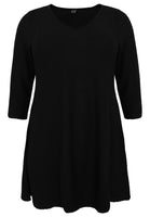 Tunic wide bottom OBLIE - black  - #3