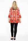 Shirt frilled MIX PRINT - red - #3