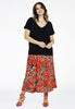 Skirt MIX PRINT - red  - #2