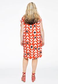 Dress MIX PRINT - red - #3