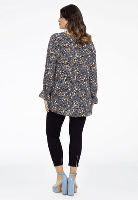 Tunic FLOWER RAIN - black  - #3