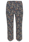 Trousers long FLOWER RAIN - black 