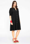 Dress frilled grandad collar DOLCE - black - #2