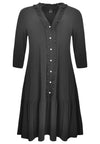 Dress frilled grandad collar DOLCE - black - #4
