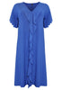 Dress frilled DOLCE - indigo - #4