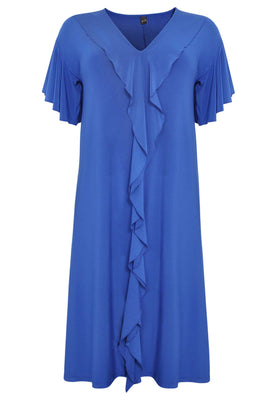 Dress frilled DOLCE - indigo - #4