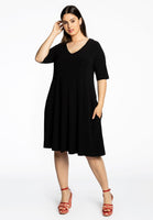 Dress v-neck DOLCE - black - #2