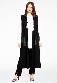 Long vest INTERLOCK - black - #2