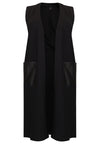 Long vest INTERLOCK - black - #4