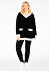 Pullover contrasting borders - black - #2