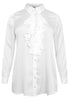 Blouse with ruffles - white - #3