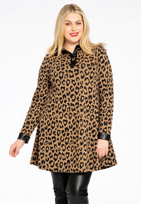 Tunic jacquard LEOPARD - brown - #1