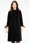 Blouse-dress with ruffles DOLCE - black 