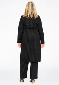 Long blazer PINSTRIPE - black - #3