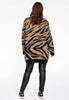 Pullover v-neck TIGER - brown - #3