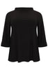 Shirt A-line turtle neck DOLCE - black  - #4