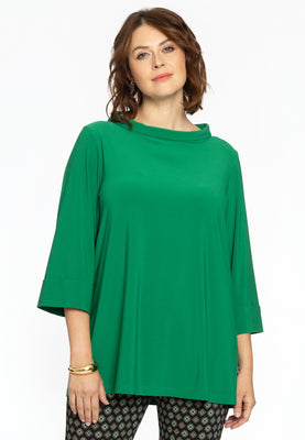 Shirt A-line turtle neck DOLCE - green  - #1