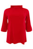 Shirt A-line turtle neck DOLCE - red  - #3