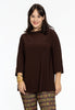 Shirt A-line turtle neck DOLCE - brown