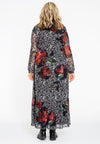 Dress bow neck PAINTED - black - #3