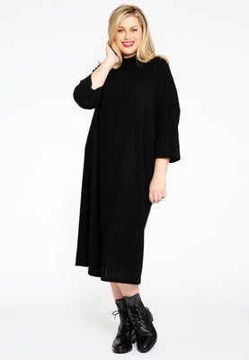 Pullover-dress RIB - black  - #2