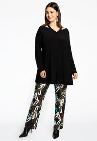 Tunic wide bottom strap DOLCE - black - #2