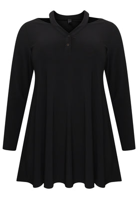 Tunic wide bottom strap DOLCE - black  - #4