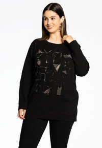Sweater strass Cube - black - #1