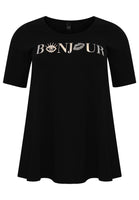 Tunic flare BONJOUR organic cotton - black - #3