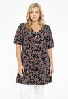 Tunic wide bottom buttoned RUBY - black - #1