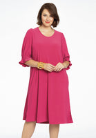 Dress puff sleeve DOLCE - pink - #1