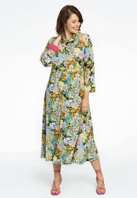 Blouse-dress FLOWERY - black - #2