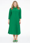 Robe-chemisier longue dolce - Vert