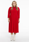 Robe-chemisier longue dolce - Rouge