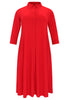 Dress-blouse long DOLCE - red  - #4