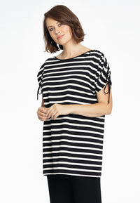 Tunic shoulder strings BRETON - black - #1