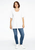 Tunic flare short sleeves BUBLÉ - white  - #2