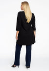 Tunic wide bottom V-neck BUBLÉ - black - #3