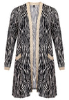 Cardigan lurex rib ZEBRA - black - #4