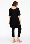 Tunic wide bottom FLOR - black - #3