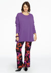 Pull square cashmere - purple