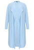 Cardigan drape neck cashmere - light blue - #4