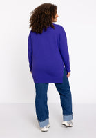 Pullover with slits Woolmix - purple  - #3