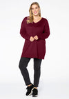 Pullover wide V-neck - red - #2