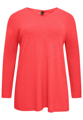 Pull v-neck cashmere - light red - #4