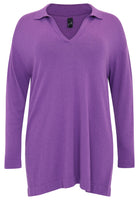 Pullover polo collar - purple  - #4