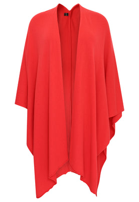 Poncho cashmere - light red - #4