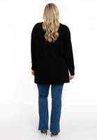 Pullover high neck rib - black  - #3