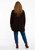 Pullover high neck rib - brown - #3